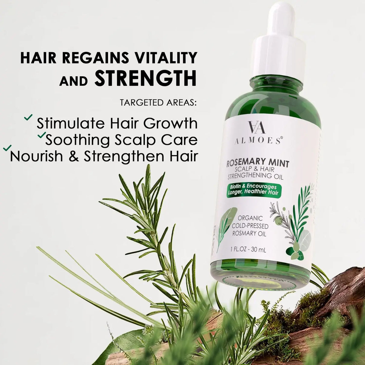 ALMOES Organic Rosemary Mint Unique Vitamin 30 ml - JOLIE'S