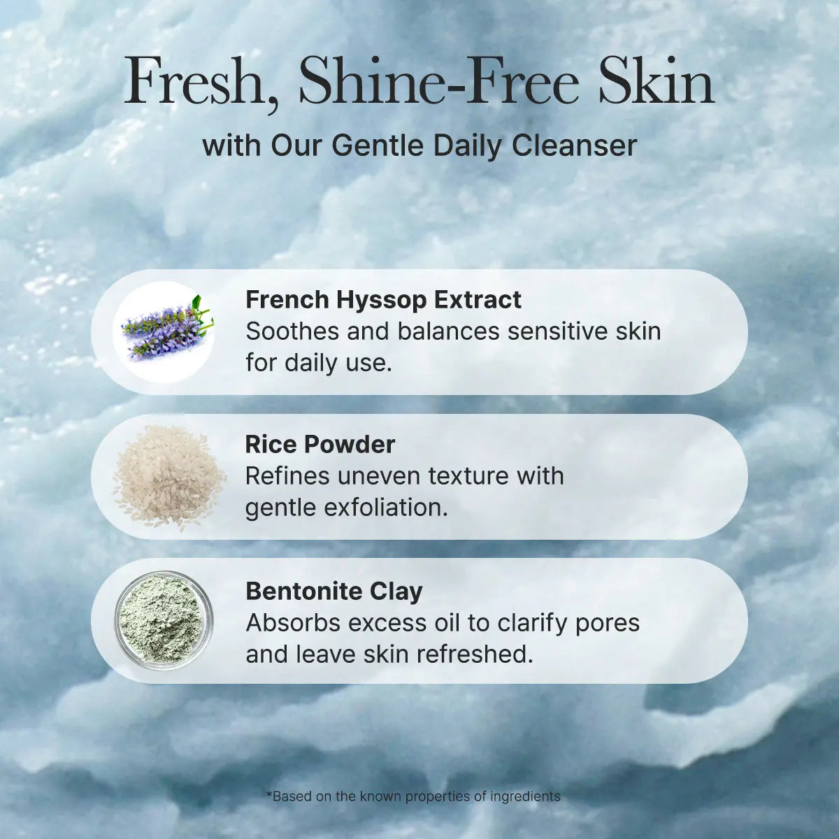 Arencia Blue Hyssop Rice Mochi Cleanser - JOLIE'S