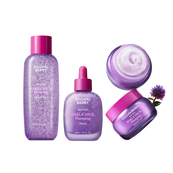 EQQUALBERRY Deep Cera Bakuchiol Plumping Skincare Set - JOLIE'S