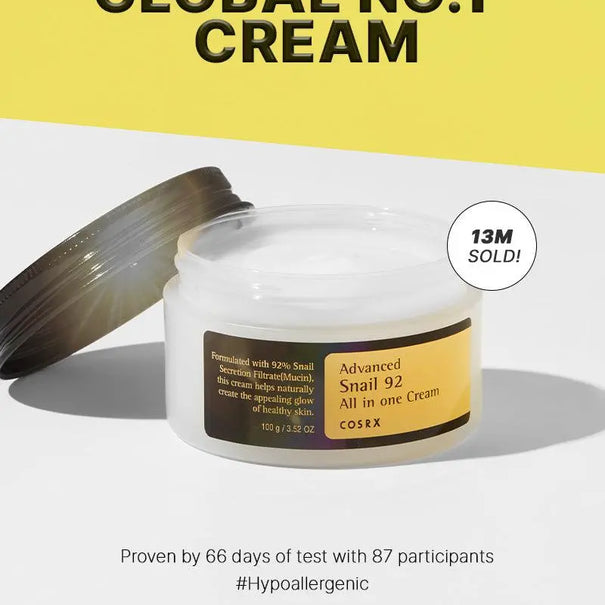 COSRX Advanced Snail 92 All in one Cream 100 gm - JOLIE'S