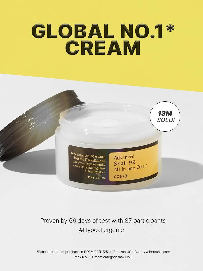 COSRX Advanced Snail 92 All in one Cream 100 gm - JOLIE'S
