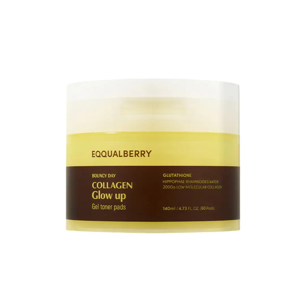 Collagen Glow Up Gel Toner Pads - 60 Pads EQQUALBERRY