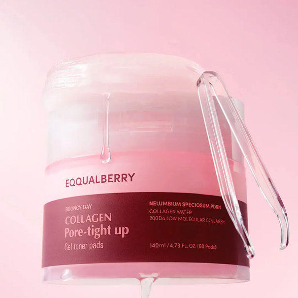 Collagen Pore-Tight Up Gel Toner Pads - 60 Pads EQQUALBERRY