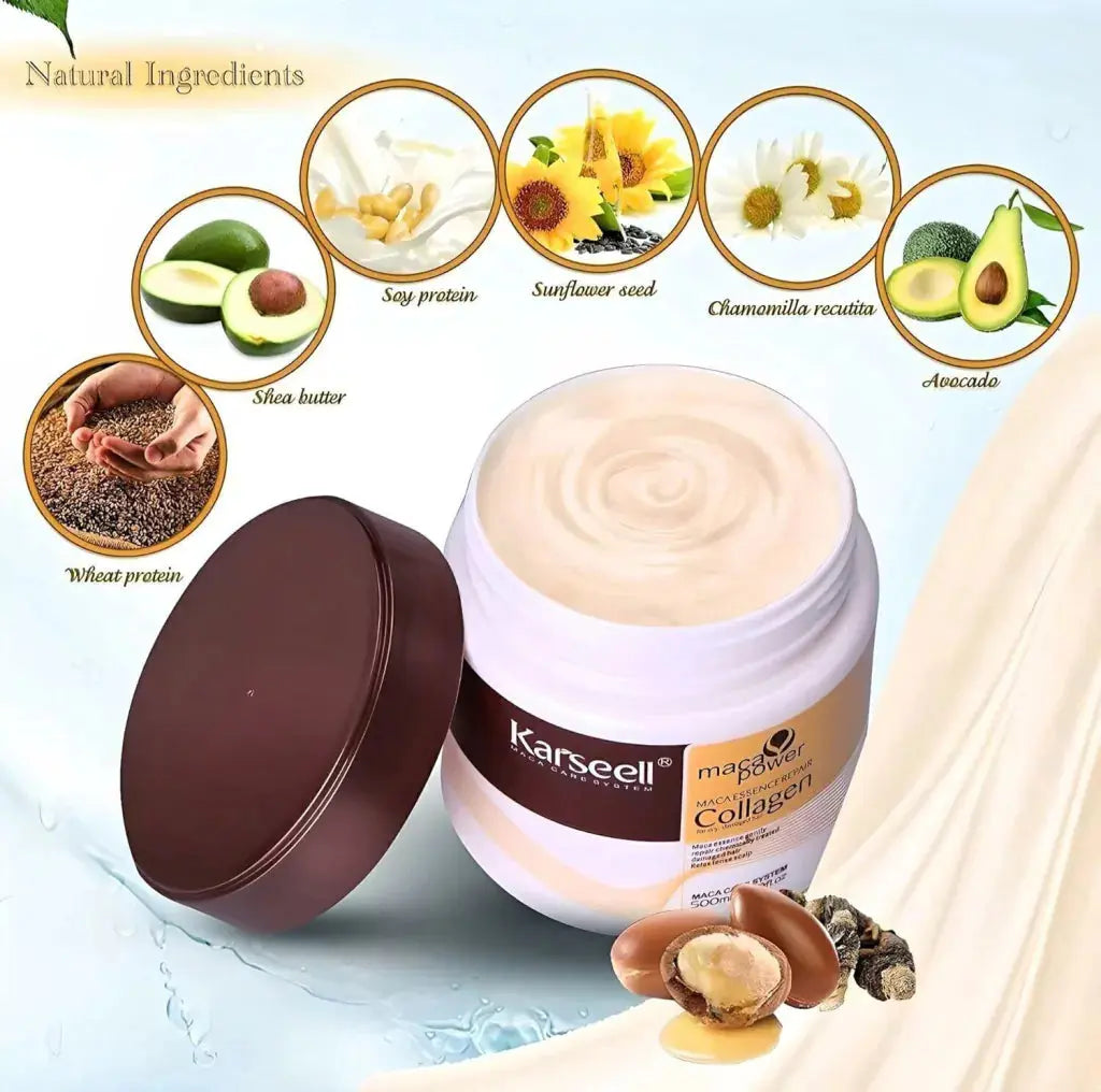 Karseell Collagen Hair Treatment Collagen Hair Mask Essence for Dry Damaged Hair 500 ml - JOLIE'S