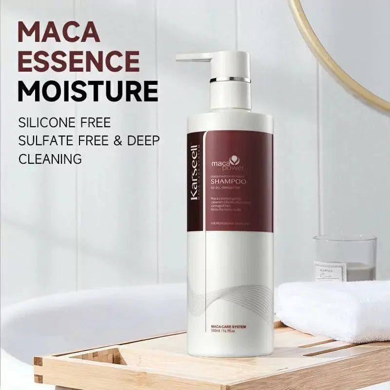 Karseell Maca Power Argan Oil Shampoo Herbal Extract Deep Moisturizing Gentle Shampoo for Dry and Damaged Hair 500 ml - JOLIE'S