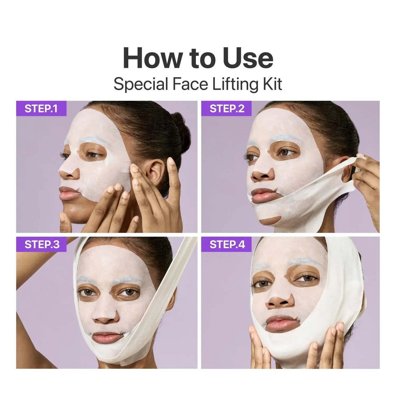 NUMBUZIN No.9 NAD+ BIO Lifting-sil Full Face Mask (4 Sheets + Lifting Band) numbuzin JOLIE'S