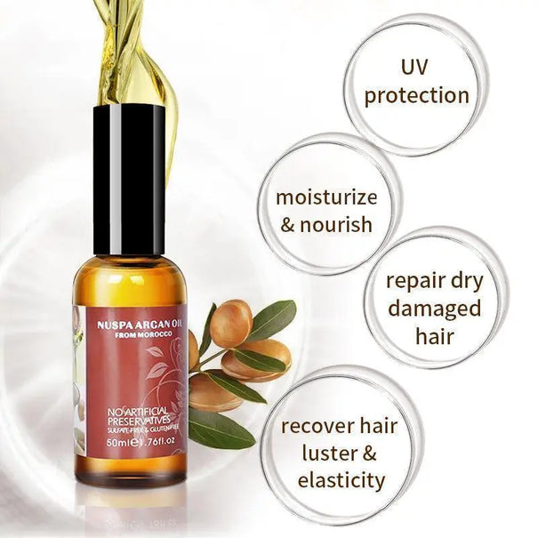 NUSPA Argan Oil Hair Oil Serum Hair Treatment - JOLIE'S UAE