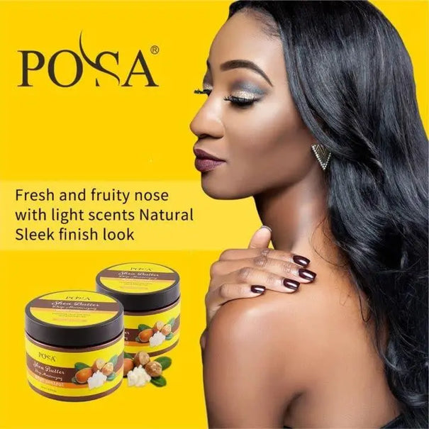 POSA Instant Control Edge Control,Hair Wax, 48 hours Lasting Natural Tea Tree Oil Deep Moisturizing EdgeTamer, Shine Smooth Hair Styling Gel with Shea Butter,Jojoba Oil 120 ML - JOLIE'S UAE