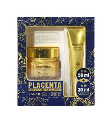 DOKAN PRETTYSKIN Placenta Wrinkle Perfecter Cream Set 50ml + 30ml PRETTYSKIN